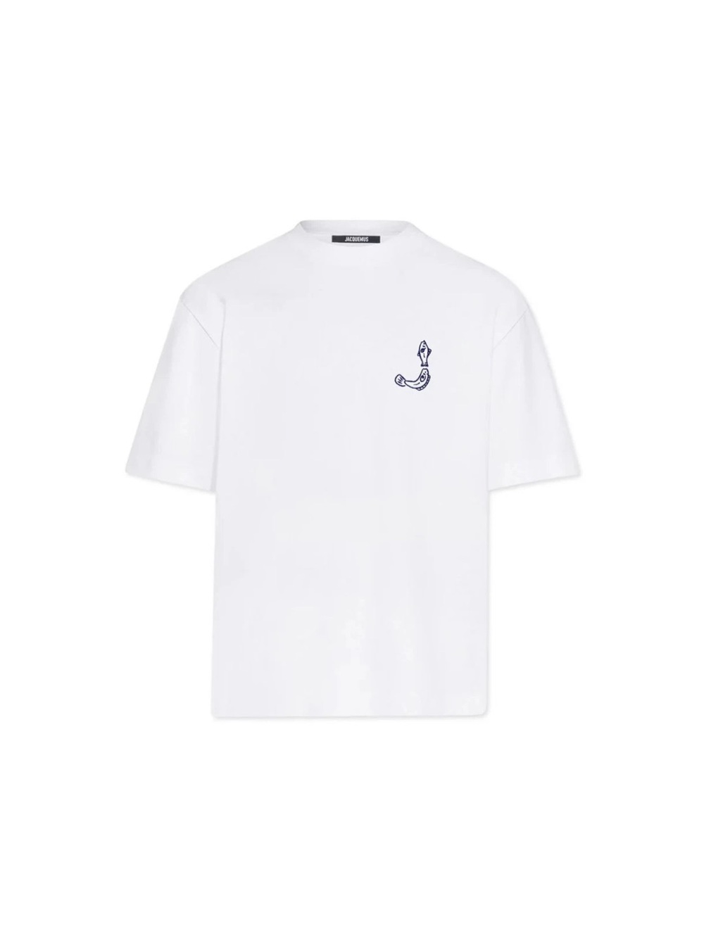 Jacquemus White Tee with  Embroidered Motif new no tags